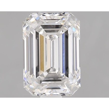 Diament laboratoryjny bezbarwny szlif szmaragdowy, 1.1ct, VVS2, D, IGI, LG621465912